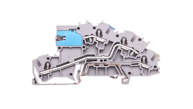 Multilevel installation terminal block with N-disconnect slide link NT