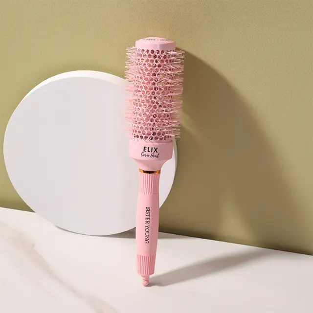 Sister Young Round Hair Brush Elix Cera Heat Pink 43mm 2