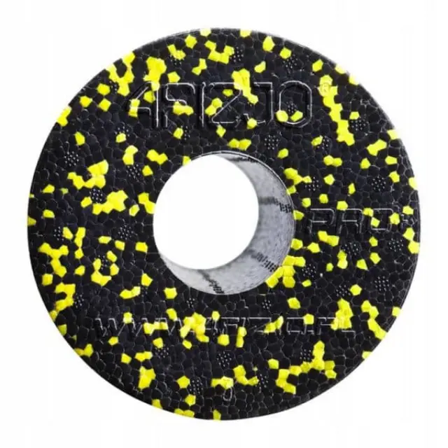 4FIZJO Κύλινδρος μασάζ Roller PRO+ (45cm) Μαύρο/Κίτρινο