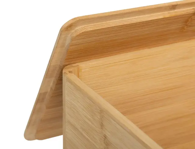 Ψωμιέρα 5five με καπάκι και διαστάσεις 33.2x12.7x20.2cm - Απόχρωση ξύλου 203031 3