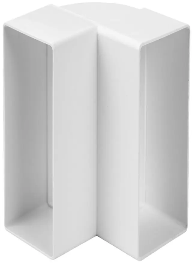 Europlast KLV25-90 - Σύνδεσμος Αγωγών Πλαστικός, Γωνιακός 90°, Κάθετος, 220x55mm