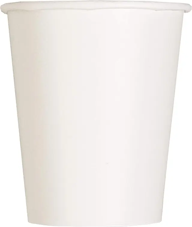 Ποτήρια Χάρτινα 266ml Bright White /8 τεμ