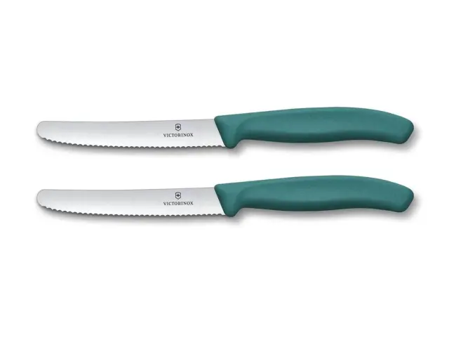 Μαχαίρια Γενικής Χρήσης Victorinox Swiss Classic με μήκος λεπίδας 11cm - Green - 2 τεμάχια6.7834.2C1 3