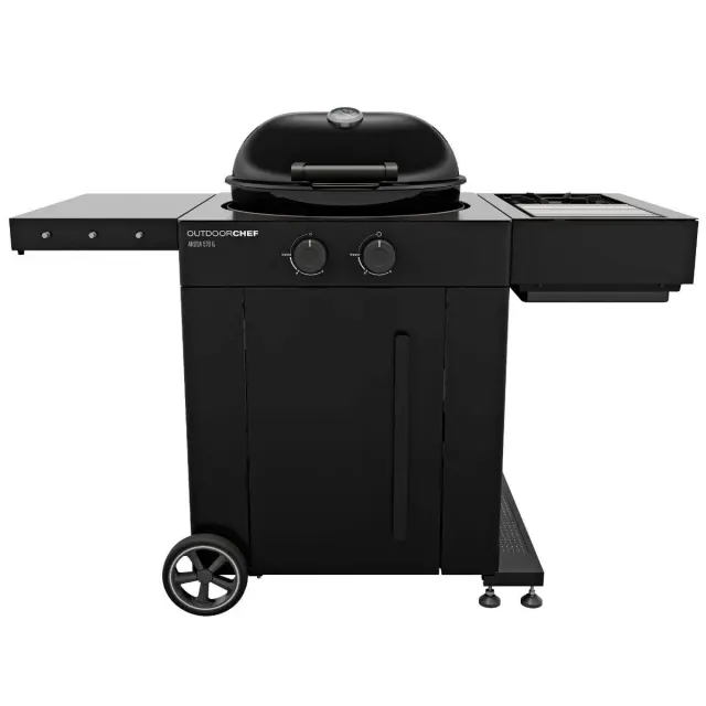 Ψησταριά Υγραερίου Arosa 570 G EVO Plus Black + Μαντεμένια Σχάρα - Outdoorchef