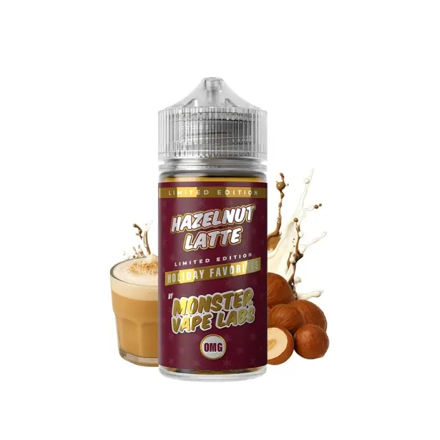 Hazelnut Latte 30ml (120ml) - Monster Vape Flavorshots