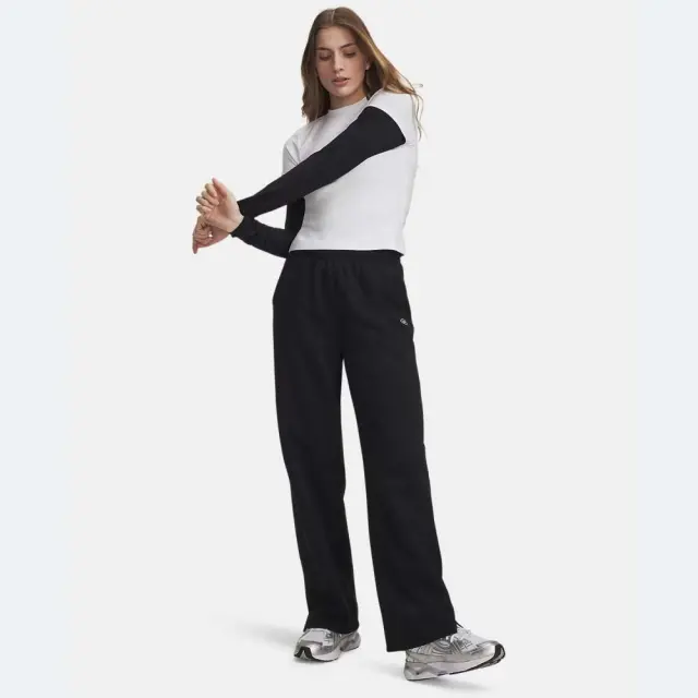 Under Armour Women's Rival Fleece Straight Pant Μαύρο 6013552-008 (Under Armour) 3