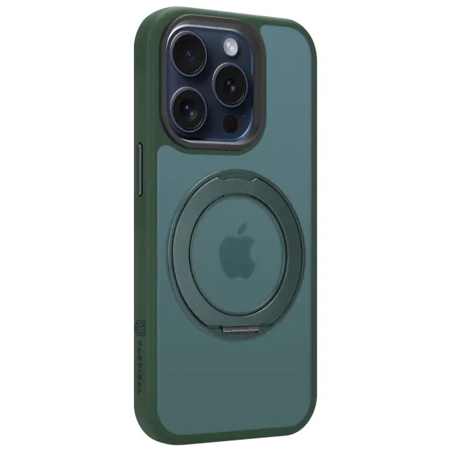 Tactical MagForce Hyperstand Cover for Apple iPhone 15 Pro Forest Green 2