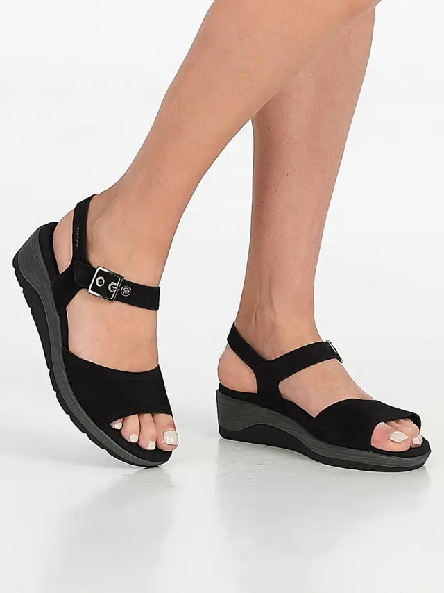 Mephisto Πέδιλα Γυναικείο δέρμα Nubuck Μαύρο MEP/CAROLYNE BLACK 2