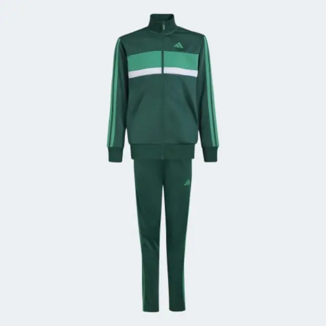 Adidas J 3s Tiberio Ts Kids Sweatpants Set Green KT1665 - 164