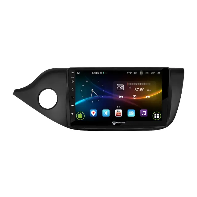 VenCore Οθόνη Multimedia Android 15 9" 9109A MTK6762 Octa-Core 2GB/32GB IPS με Πρόσοψη, CarPlay, Android Auto και Υποστήριξη Κάμερας Οπισθοπορείας AHD για Kia Ceed 2013-2017 – Μαύρη (3236-10007-0610B) 2