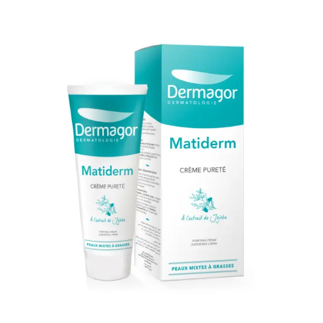 Dermagor Matiderm Cream Oily Combination Skin 40ml - Ενυδατική Κρέμα Προσώπου Για Λιπαρό Δέρμα Με Τάση Ακμής