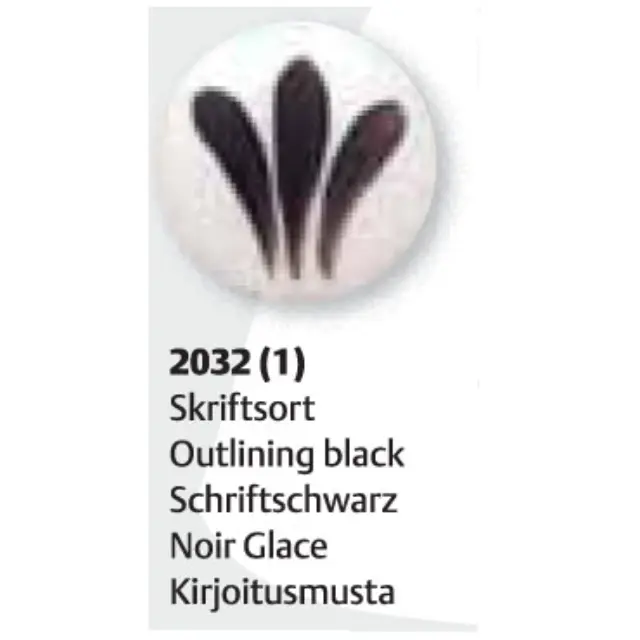 Χρώμα Πορσελάνης Schjerning (L.F.) - 2032 Outlining Black - 6gr