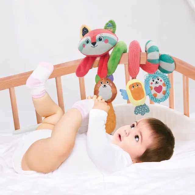 Baby Clementoni Βρεφικό Κρεμαστό Κούνιας Χαρούμενα Ζωάκια Για 0+ Μηνών 3