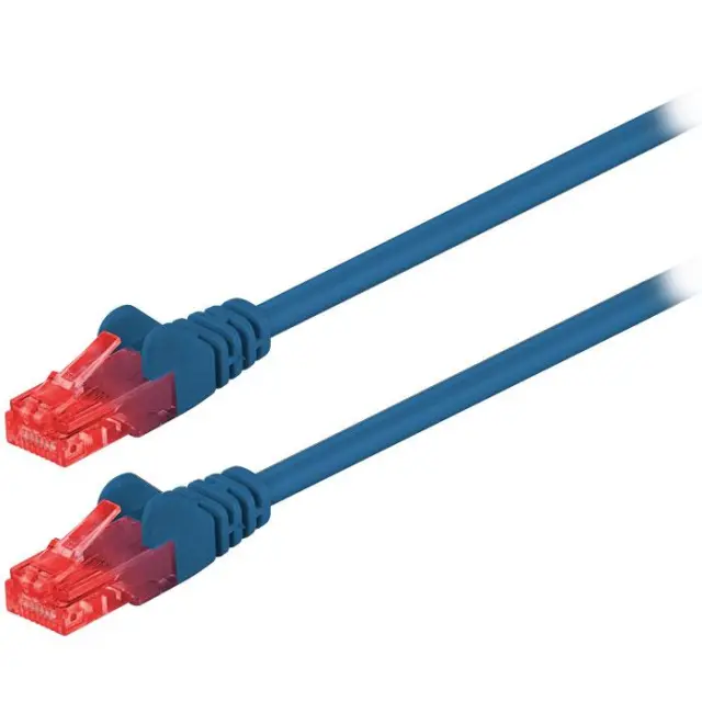 Καλώδιο δικτύου CAT 6, U/UTP, 0.50m σε μπλε χρώμα.