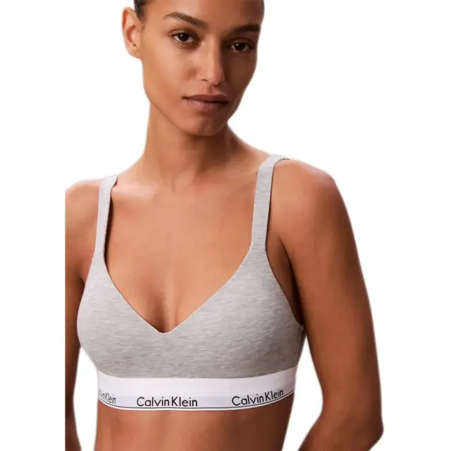 Calvin Klein Γυναικείο Μπουστάκι Lift - Icon Cotton Modal, Χρώμα Grey Heather
