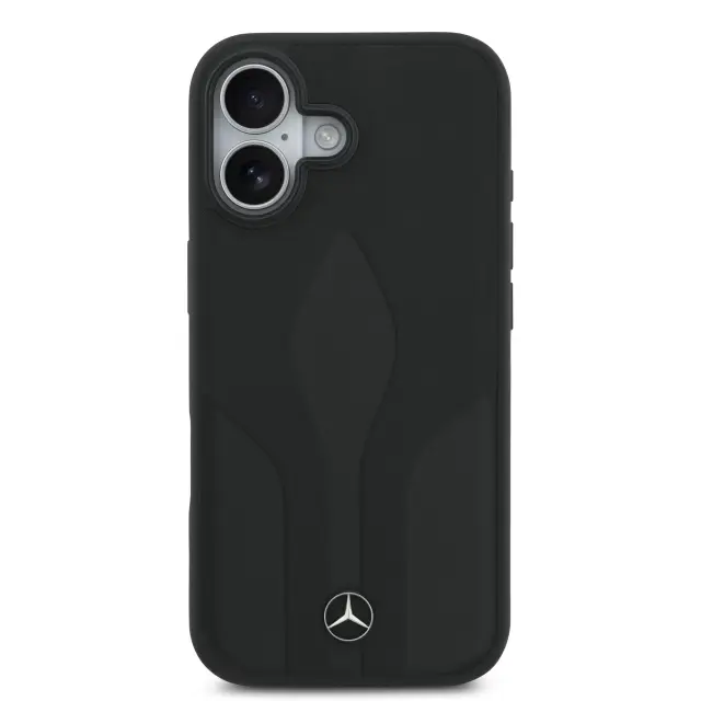 Mercedes Leather The Move MagSafe Case for iPhone 17 Black 3