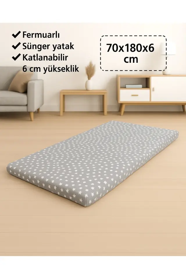 Stewehome Στρώμα αφρού για δάπεδο ή μπαλκόνι 180x70x6 cm