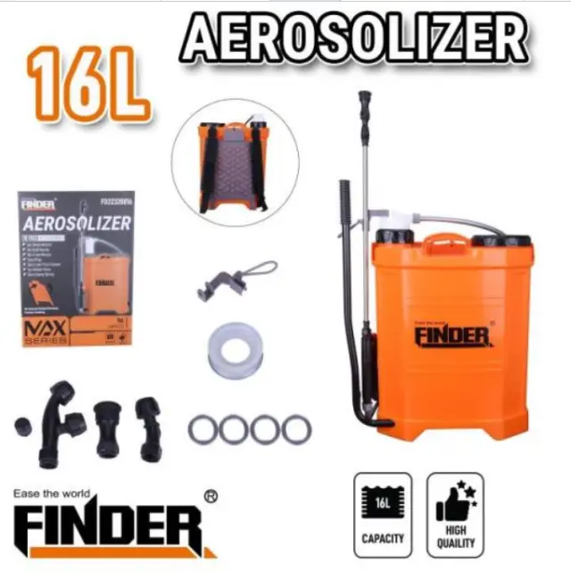 Ψεκαστήρας προπιέσεως πλάτης 16 λίτρων - 16L - Finder - 191737 2
