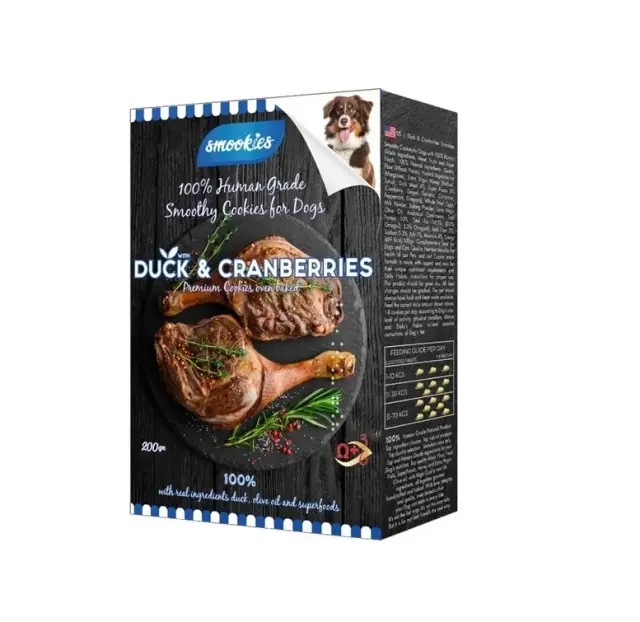 Μπισκότα Smookies Duck & Cranberries - Πάπια & Κράνμπερι 200gr