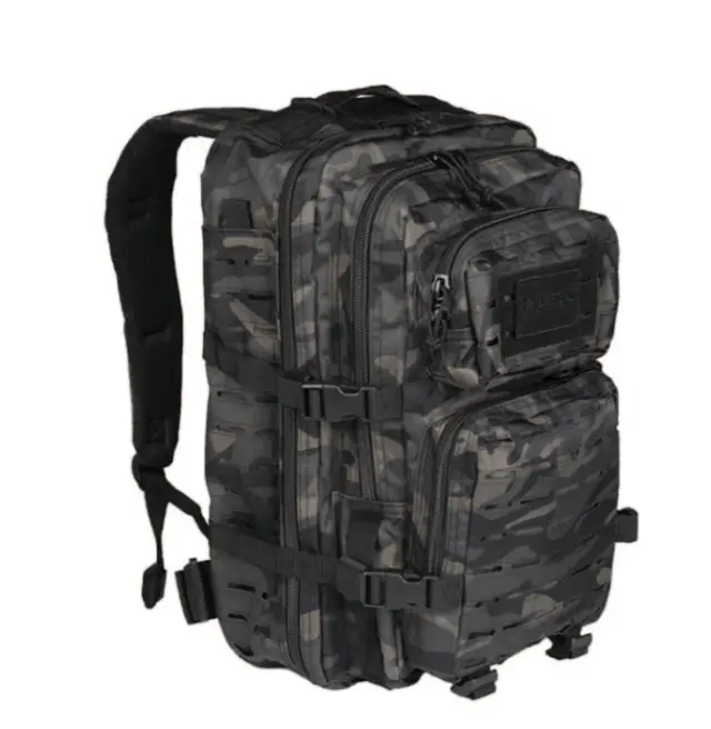 Mil-Tec US Assault Pack LG Laser Cut Dark Camo - Dark Camo