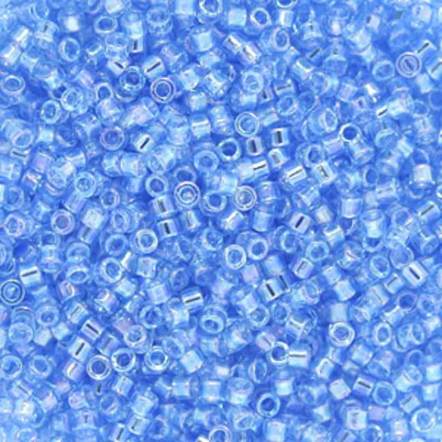 Χάντρα Miyuki Delica 11/0 - DB0176 - Transparent Light Sapphire AB ~7gr