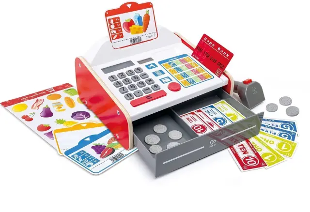 Hape Early Explorer Ξύλινη Ταμειακή Μηχανή Beep N Buy