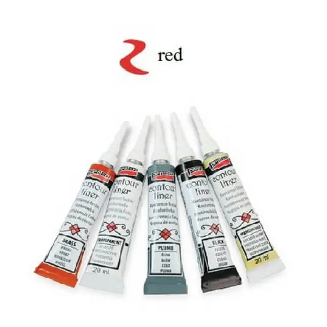 Contour Liner ανάγλυφο περίγραμμα Pentart 20ml - Κόκκινο