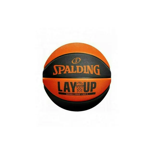 Spalding Kids Lay Up Rubber Size 5 Basket Ball Μαύρο - Πορτοκαλί 84-550Z1 (Spalding) - 5