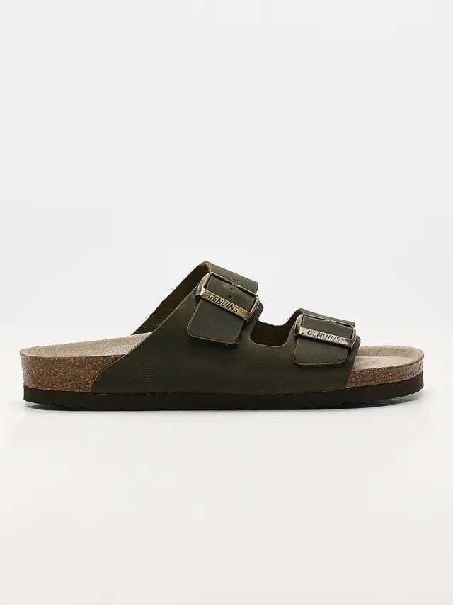Genuins Πέδιλα Unisex δέρμα Πράσινο GEN/HAWAII APURE G105996 KAKI 2