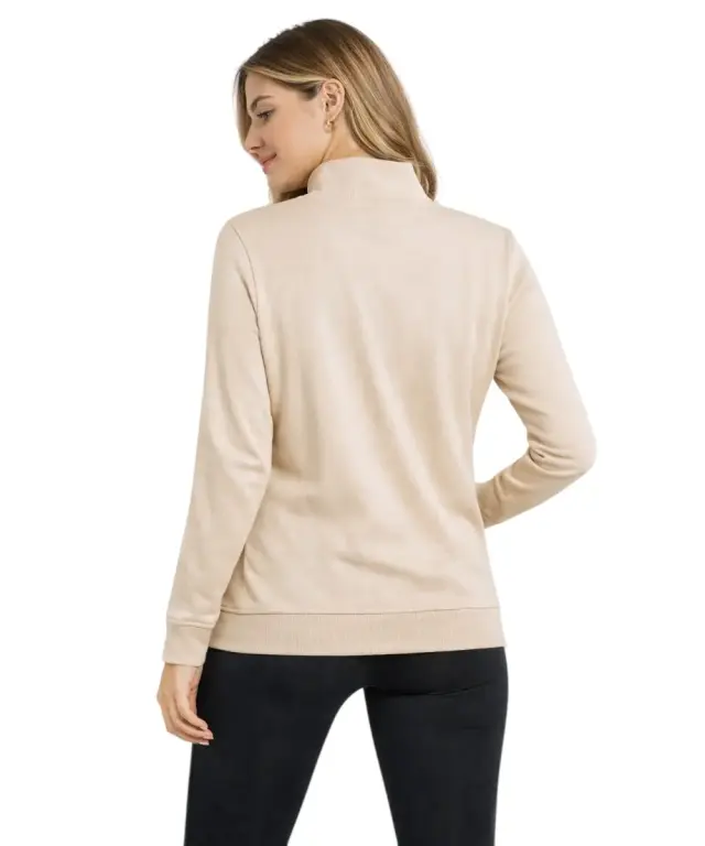 Freddy - Γυναικεία Ζακέτα Φούτερ Zip Turtleneck F25WCRS4-W50 Λευκό 2
