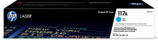 HP 117A Cyan Original Laser Toner Cartridge (W2071A) (HPW2071A) HEWLETT PACKARD
