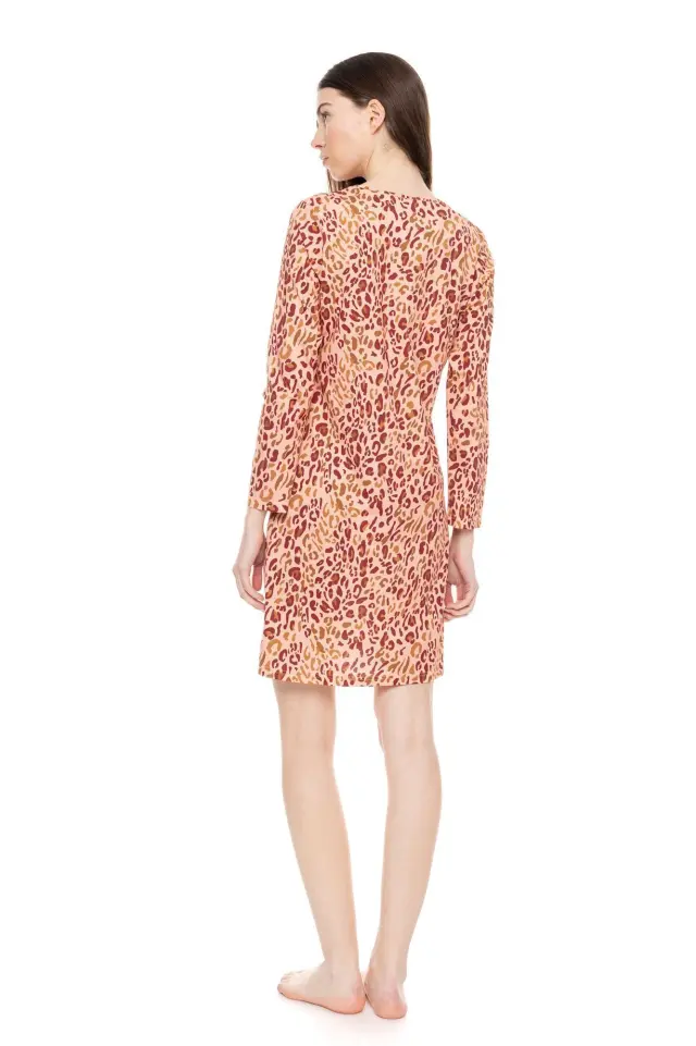 W1607 - Type - NIGHTGOWN SOFT PINK LEOPARD 3