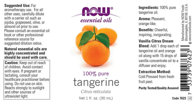 Now Foods Essential Oils - Tangerine Oil 2