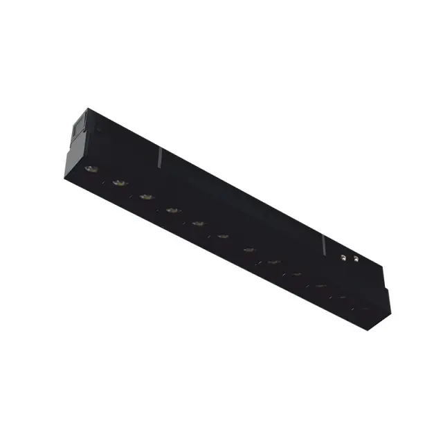 LED ΜΑΓΝΗΤΙΚΟ ΓΡΑΜΜΙΚΟ ΦΩΤΙΣΤΙΚΟ 48V DC 12W 3000K 1000LM 36° OSRAM Ra90 L220mm ΜΑΥΡΟ / MEYE1230B