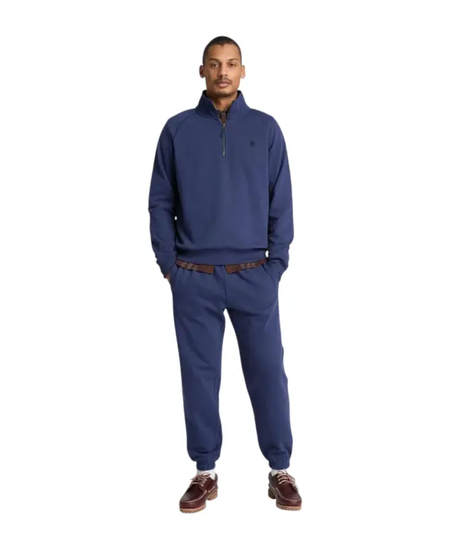 Timberland - Ανδρικό Παντελόνι Φόρμας Exeter River Tree Logo Loopback TBC0YHBW-AIH Μπλε - S 3