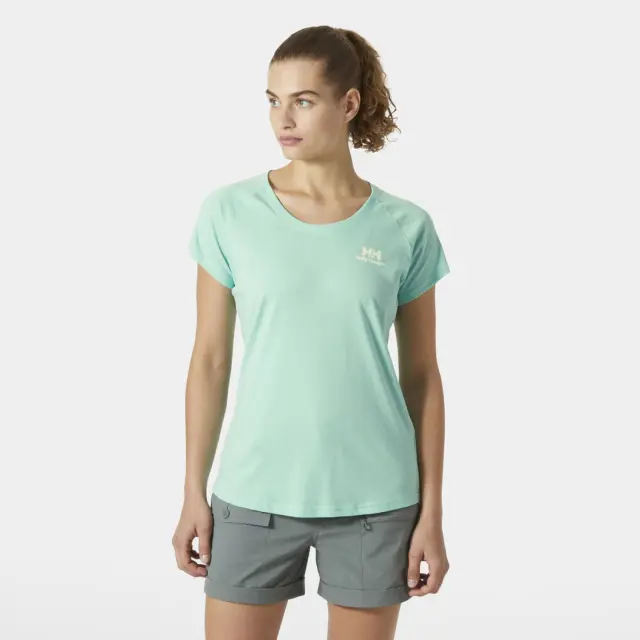 Helly Hansen Women's Nord Graphic Drop T-shirt Lagoon - XS 3