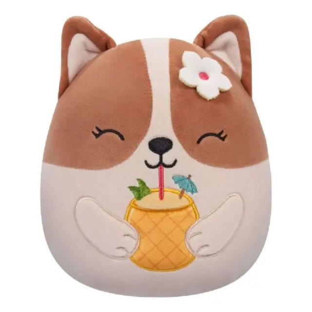 Λούτρινο Squishmallows Regina the Brown and White Corgi 13cm JWSQ5816