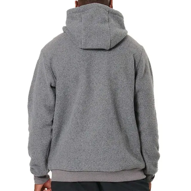 Body Action Men's Sherpa Fleece Hoodie Γκρι 063516-03 (Body Action) 2