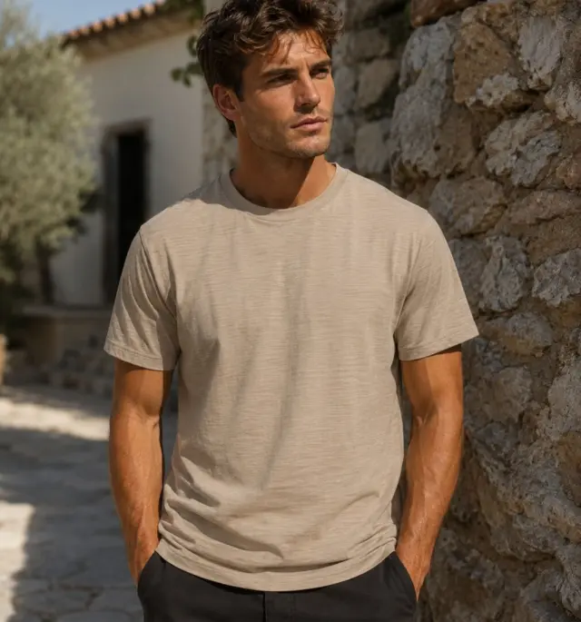 T-shirt Noshame® Φλάμα Μπεζ - 3026097 - XL