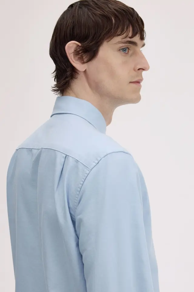 Fred Perry Oxford Shirt Light Smoke Light Smoke 3