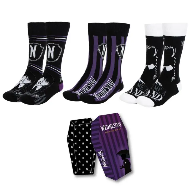 Κάλτσες Σετ 3 ζεύγη Wednesday Socks pack 3 pcs 2900002453 (One Size 36-43)