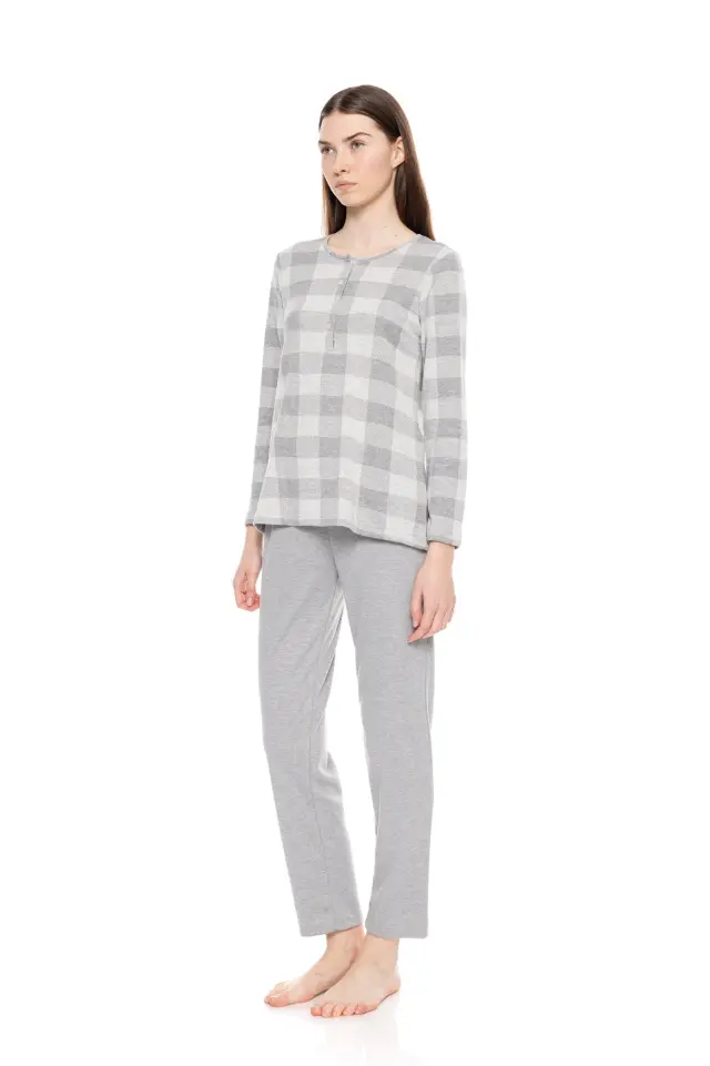 W1655 - Type - PYJAMA JACQUARD GREY PLAID 2