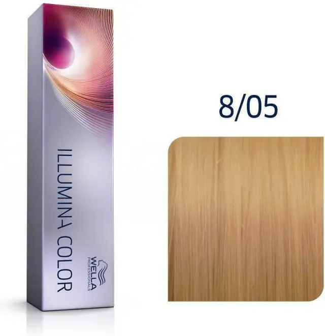 Wella Professionals Illumina Color 8/05 Ξανθό Ανοιχτό Φυσικό Μαονί 60ml 2