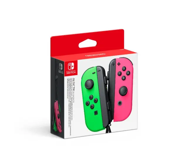 Nintendo Switch Joy-Con Controller Pair - Neon Green - Neon Pink (L AND R) MPN-EAN 045496430795