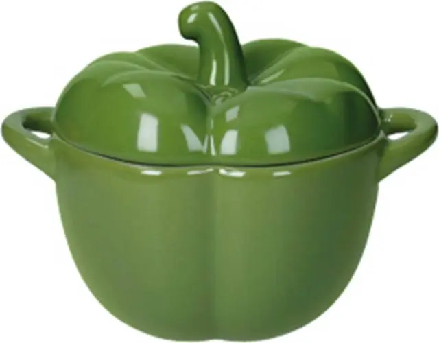 Brandani Πυρίμαχο Μινιατούρα Stoneware Peperone 15,5x11x11cm 350ml Πολύχρωμο