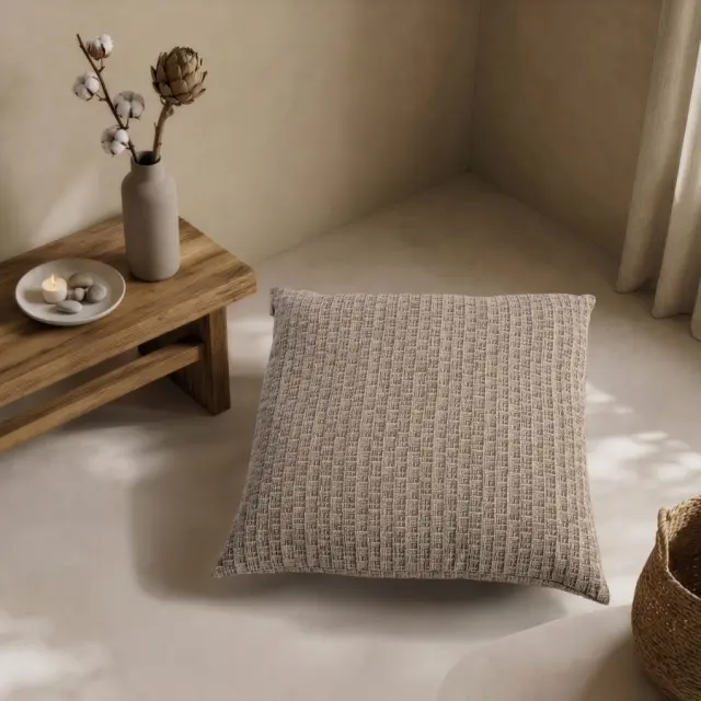 Μαξιλαροθήκη Joliet 08 khaki TEORAN 65x65cm δαπέδου 3