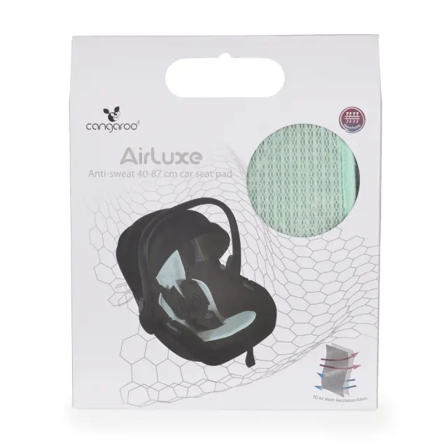 Cangaroo Αντι-ιδρωτικό Μαξιλαράκι Αυγού 40-87cm Anti-sweat Car seat pad AIRLUXE Mint 3800146272319