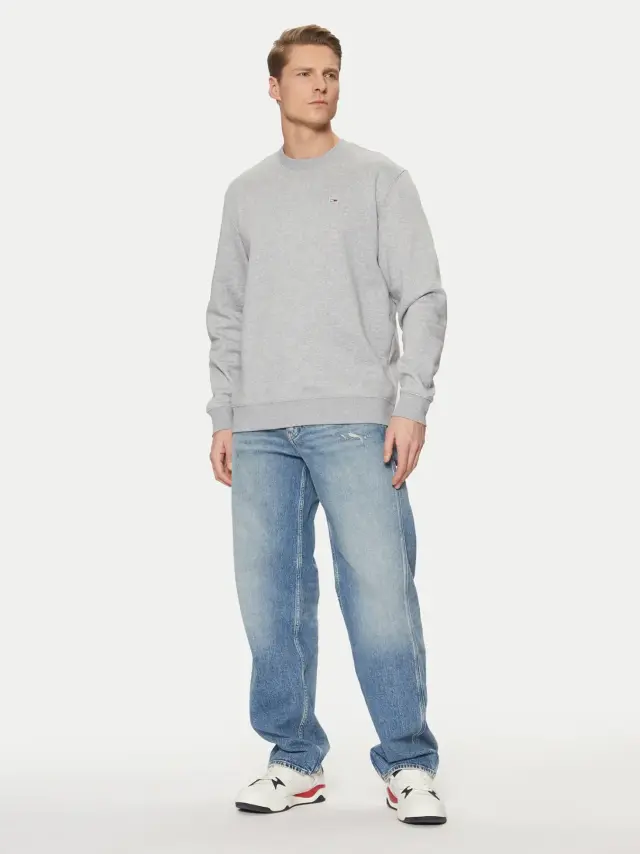 Tommy Hilfiger - Ανδρικό Φούτερ Tjm Reg S Flag Crew DM0DM20741-PJ4 Γκρι 3