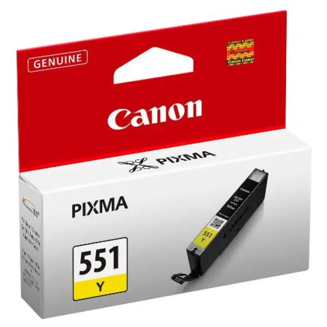 Canon CLI-551 Γνήσιο Μελάνι Εκτυπωτή InkJet Κίτρινο (6511B001)