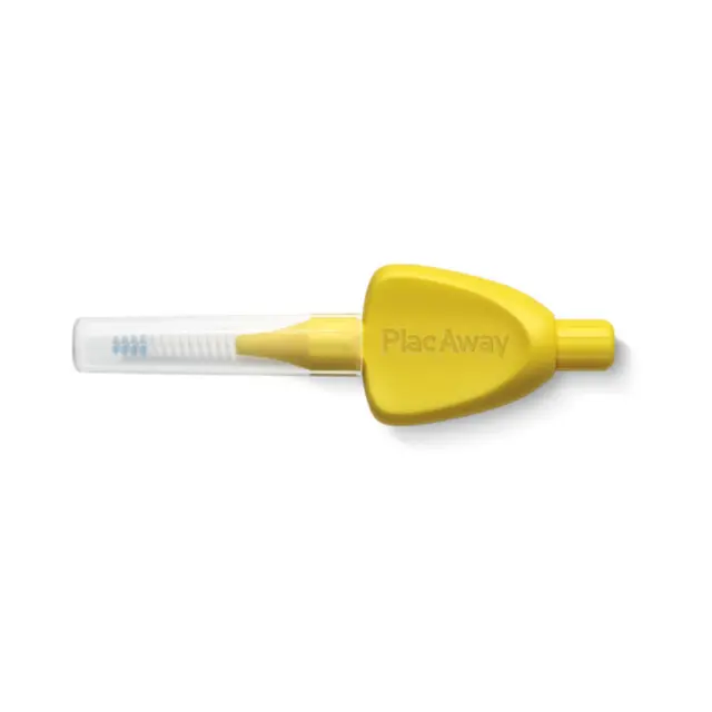 Plac Away Μεσοδόντιο Βουρτσάκι Triple Action 0.7mm ISO 4 Κίτρινο, 6 τεμάχια 3